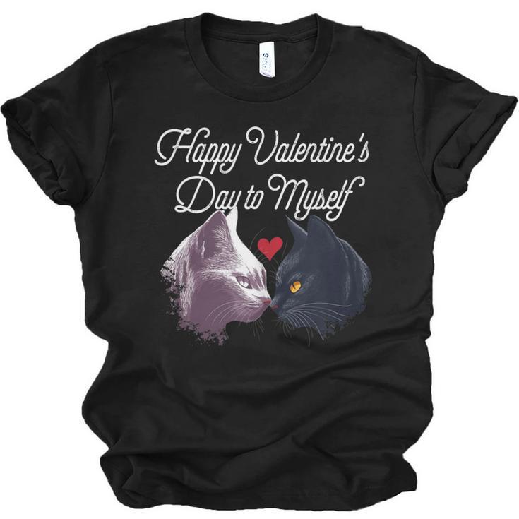 Happy Valentines Day Self Introvert Humor Antisocial Unisex Jersey T-Shirt