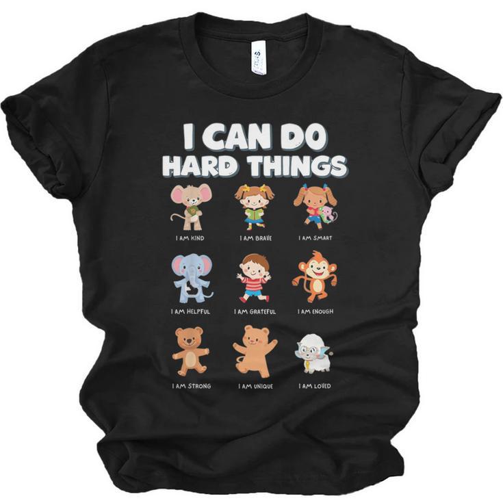 I Can Do Hard Things Children's Book Characters Unisex Jersey T-Shirt