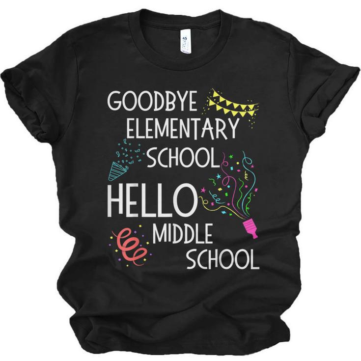 Hello Middle School Graduation Elementary School T-Shirt Unisex Jersey T-Shirt