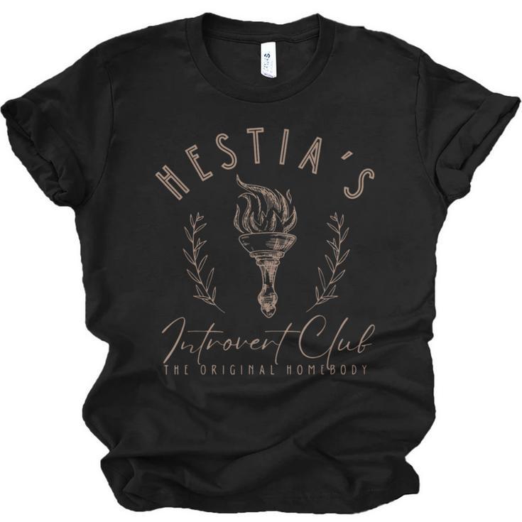 Hestia Introvert Club Greek Mythology Unisex Jersey T-Shirt