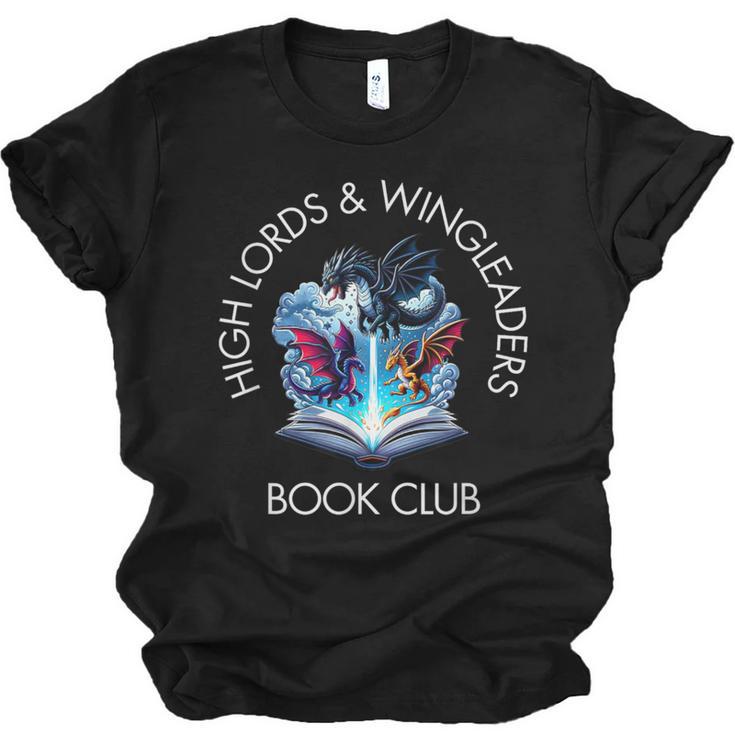 High Lords & Wingleaders Book Club Fantasy Storm Dragon Unisex Jersey T-Shirt