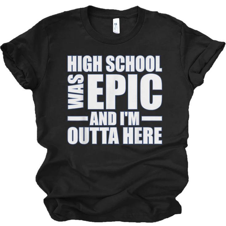 High School Graduate Graduation Party Meme Unisex Jersey T-Shirt