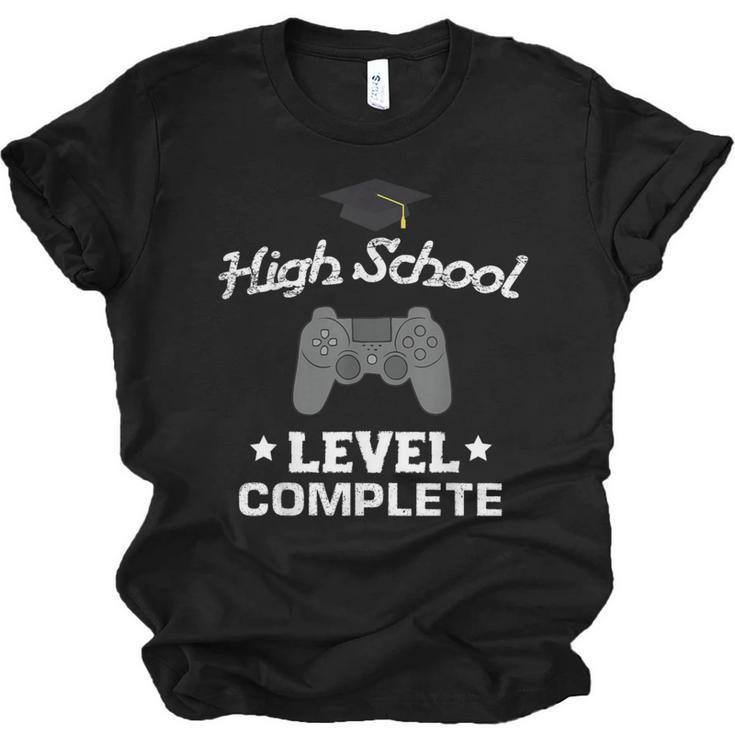 High School Graduation Shirt Video Gamer Nerd Geek Game Unisex Jersey T-Shirt