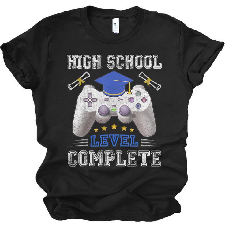 High School Level Complete Class Of 2025 Graduation Unisex Jersey T-Shirt