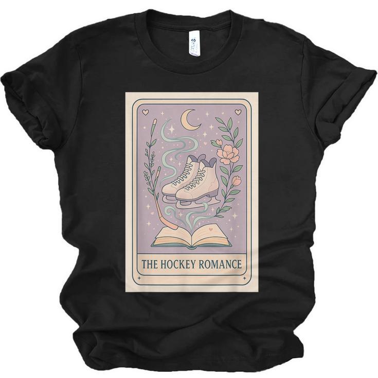 Hockey Romance Tarot Card Books Reader Cozy Reading Unisex Jersey T-Shirt