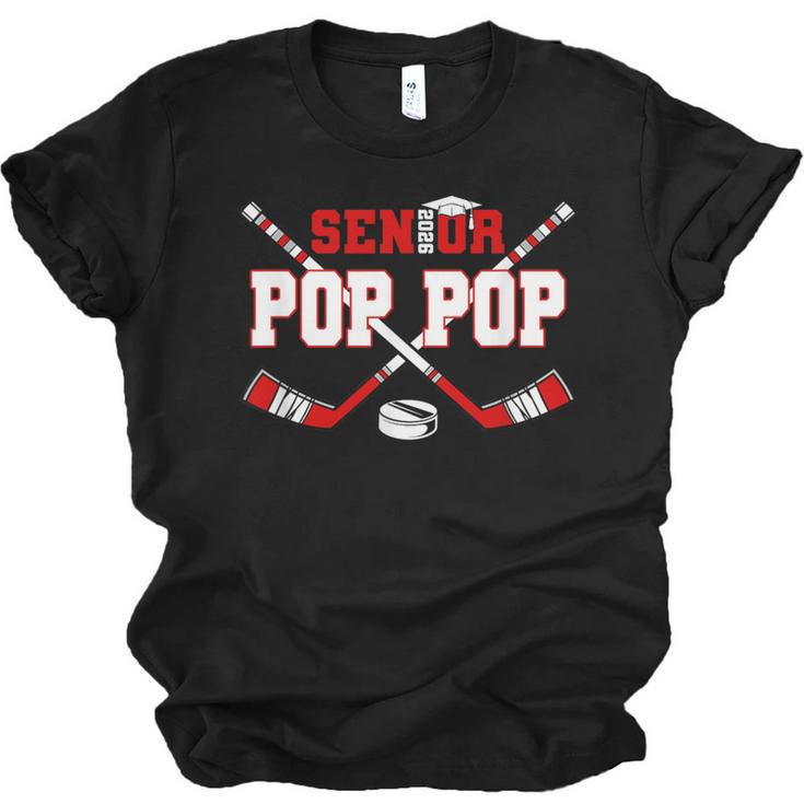 Hockey Senior Pop Pop Graduation Class Of 2026 Kids Unisex Jersey T-Shirt