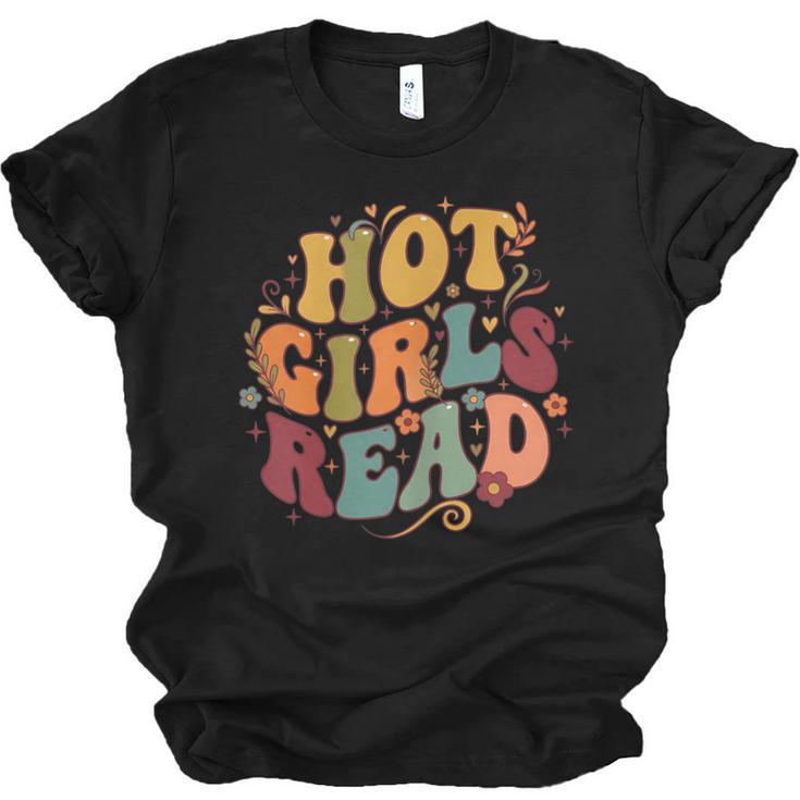 Hot Girls Read Aesthetic Book Lover Reading Unisex Jersey T-Shirt