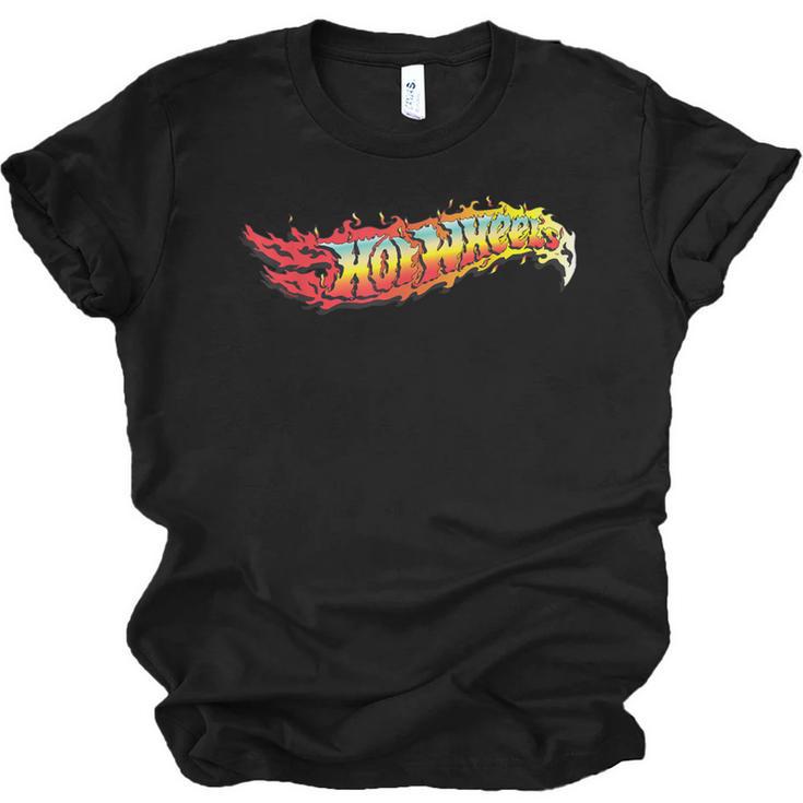Hot Wheels Comic Book Fire Logo Unisex Jersey T-Shirt