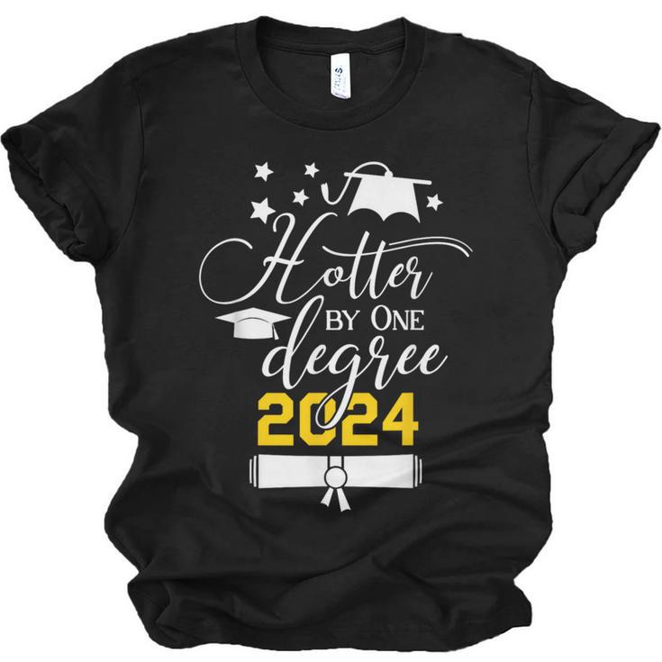 Hotter By One Degree Senior 2024 Class Of 2024 Graduation Unisex Jersey T-Shirt