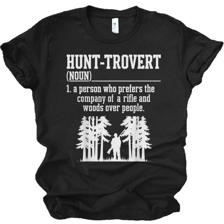 Huntrovert Introvert Hunting Unisex Jersey T-Shirt