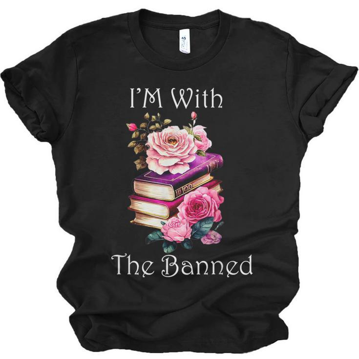 I'm With The Banned Books Bold Statement Against Censorshi Unisex Jersey T-Shirt
