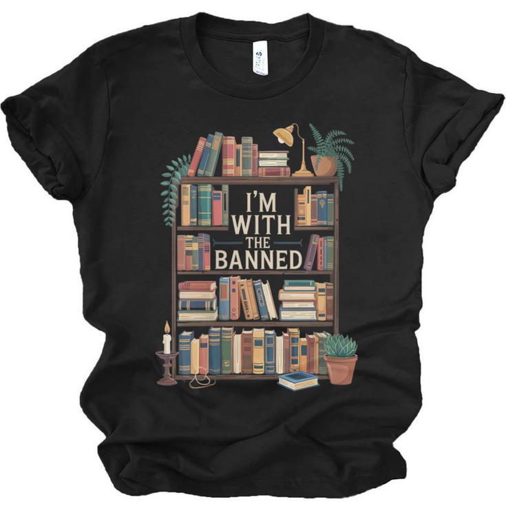 I'm With The Banned Books Reading Unisex Jersey T-Shirt