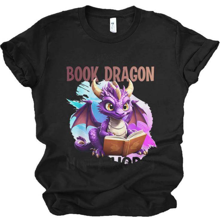 I'm A Book Dragon Not A Worm Unisex Jersey T-Shirt