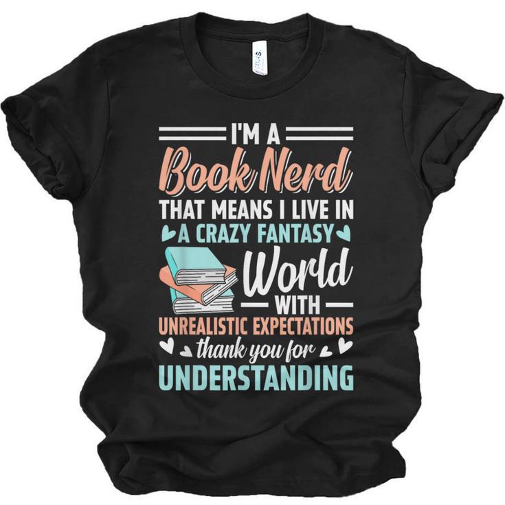 I'm a Book Nerd Bookworm Unisex Jersey T-Shirt