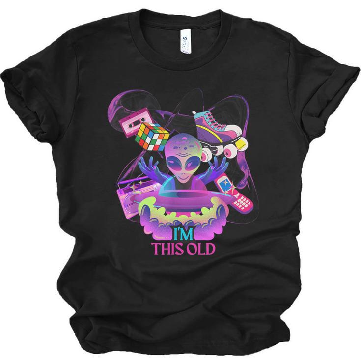 I’m This Old Retro 80s Nostalgia Alien Unisex Jersey T-Shirt