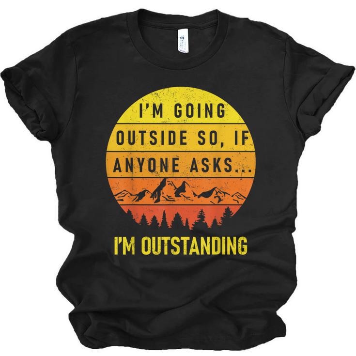 I'm Outstanding Retro Introvert Mountain Trip Lover Unisex Jersey T-Shirt
