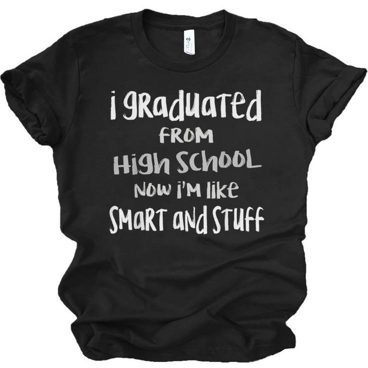 I'm Smart & Stuff Class Of 2024 High School Graduation Unisex Jersey T-Shirt