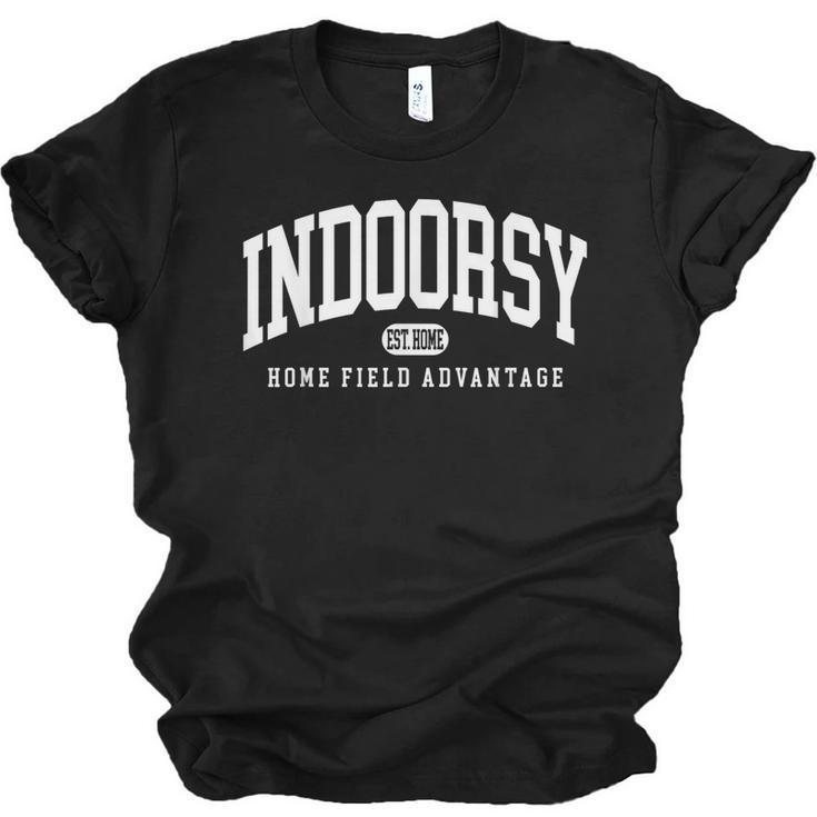 Indoorsy Vintage Varsity Style Introvert Unisex Jersey T-Shirt