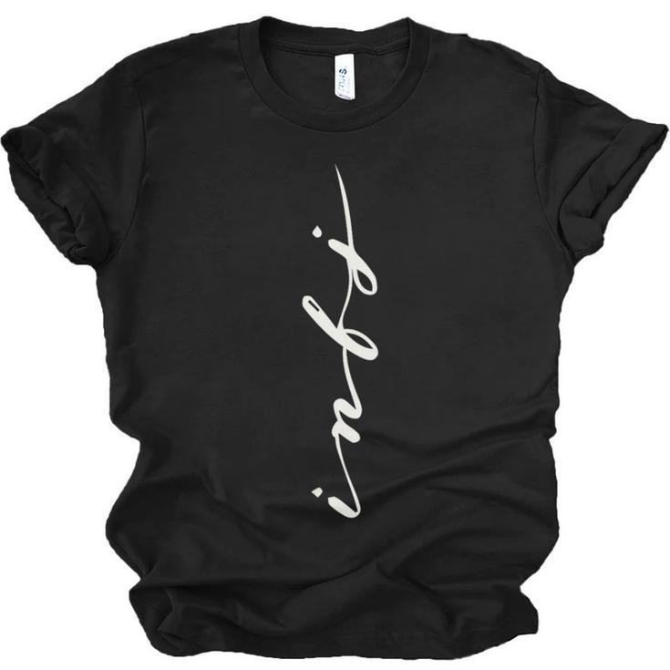 INFJ Introvert Personality Psychology Vertical Writing Unisex Jersey T-Shirt