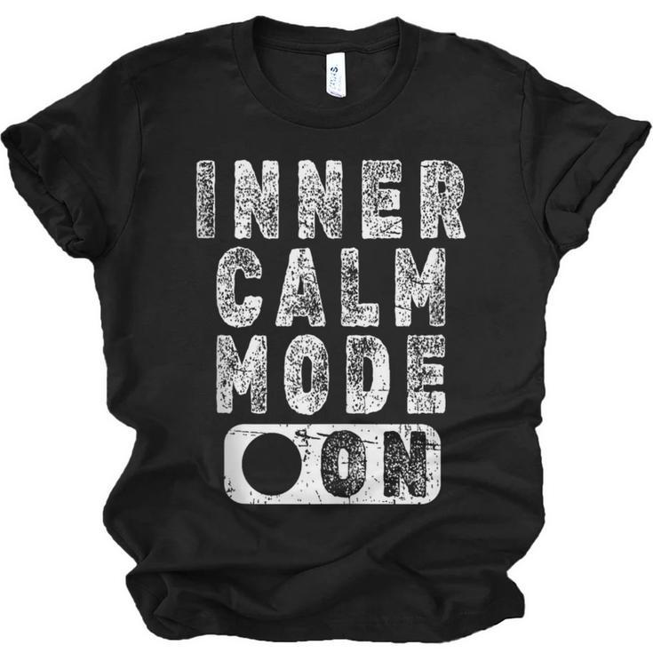 Inner Calm Mode On Introvert Saying Unisex Jersey T-Shirt
