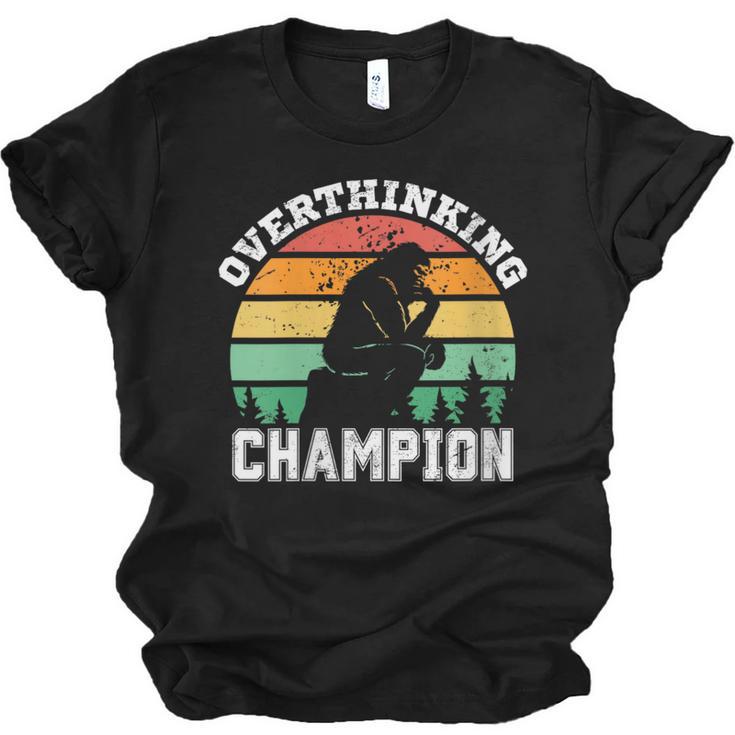 INTJ Introverts Shy Introvert Overthinking Champion Unisex Jersey T-Shirt