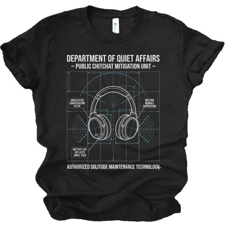 Introvert Anti Social Public Chitchat Mitigation Unisex Jersey T-Shirt