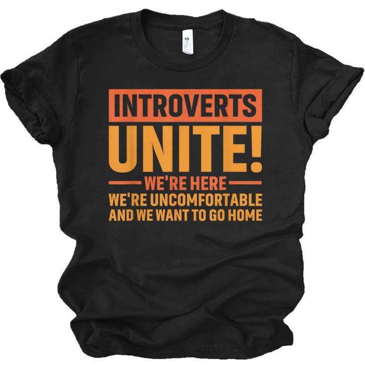 Introvert Antisocial Sarcasm Introverts Unite Anti Social Unisex Jersey T-Shirt