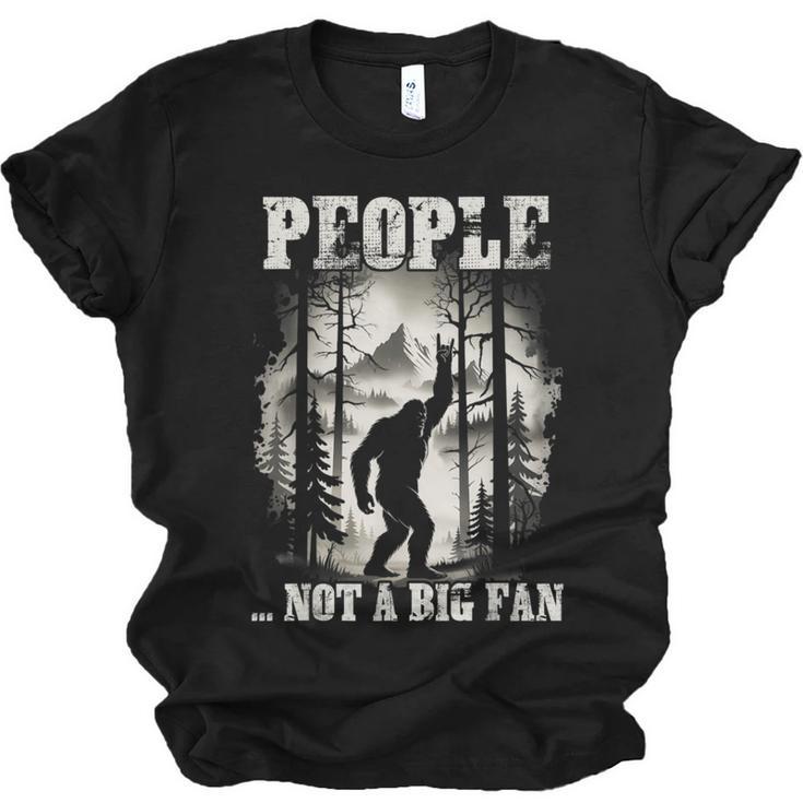 Introvert Bigfoot People Not A Big Fan Dad Joke Unisex Jersey T-Shirt