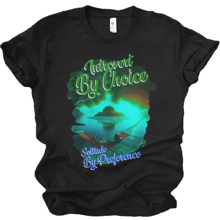 Introvert Choice Solitude By Preference Unisex Jersey T-Shirt