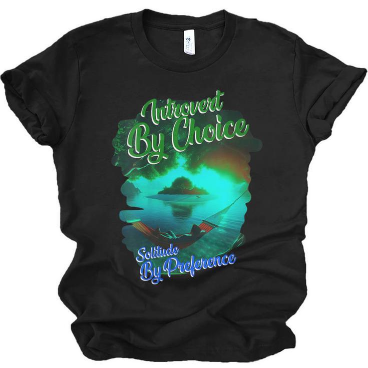 Introvert Choice Solitude By Preference Unisex Jersey T-Shirt