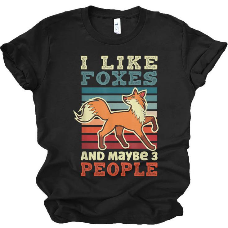 Introvert Fox Animal Lover Saying Loner Antisocial Unisex Jersey T-Shirt