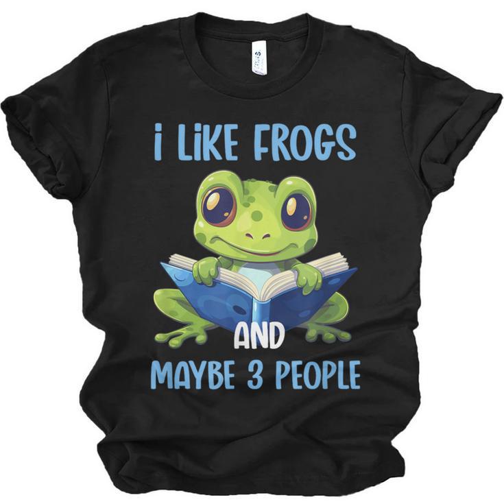Introvert Herpetologists Amphibian Frog Lover Unisex Jersey T-Shirt