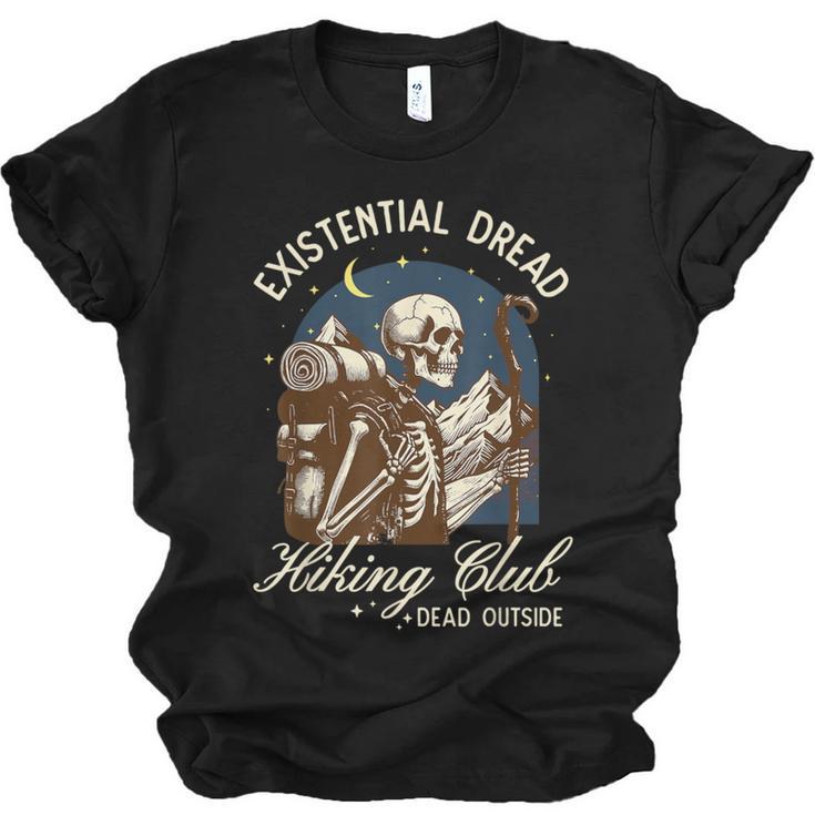 Introvert Hiking Club Antisocial Overthinking Anxiety Unisex Jersey T-Shirt