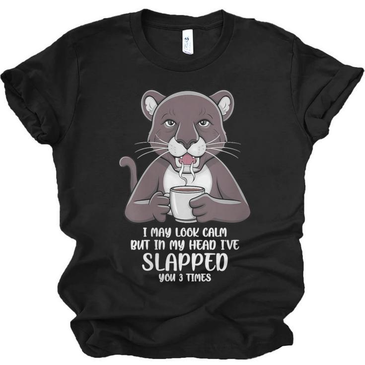 Introvert Panther And Coffee Lovers Unisex Jersey T-Shirt