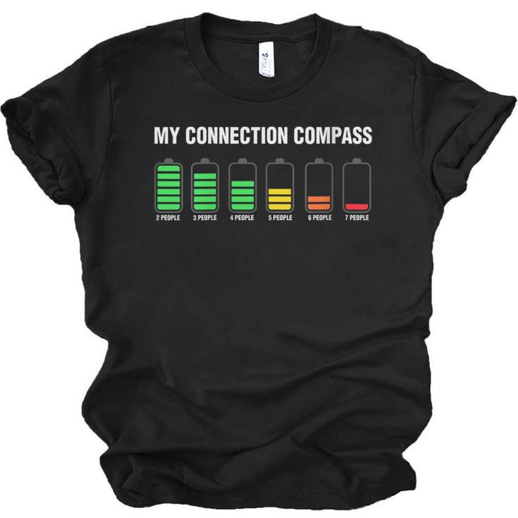 Introvert Tired Battery Unisex Jersey T-Shirt