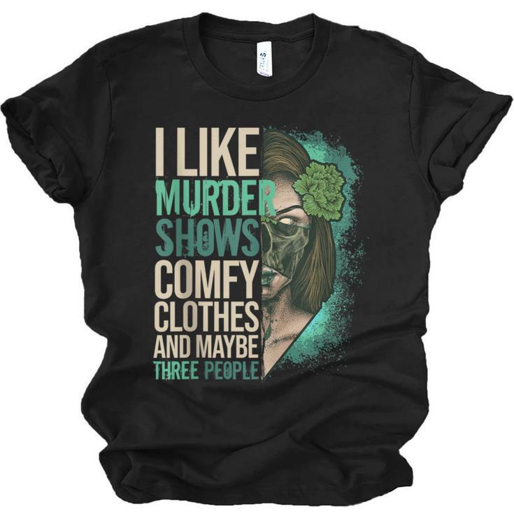 Introverted Murder Shows True Crime Lovers Introvert Unisex Jersey T-Shirt
