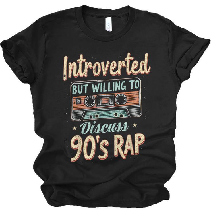Introverted But Willing To Discuss 90s Rap Unisex Jersey T-Shirt