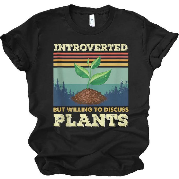 Introverted But Willing To Discuss Plants Unisex Jersey T-Shirt