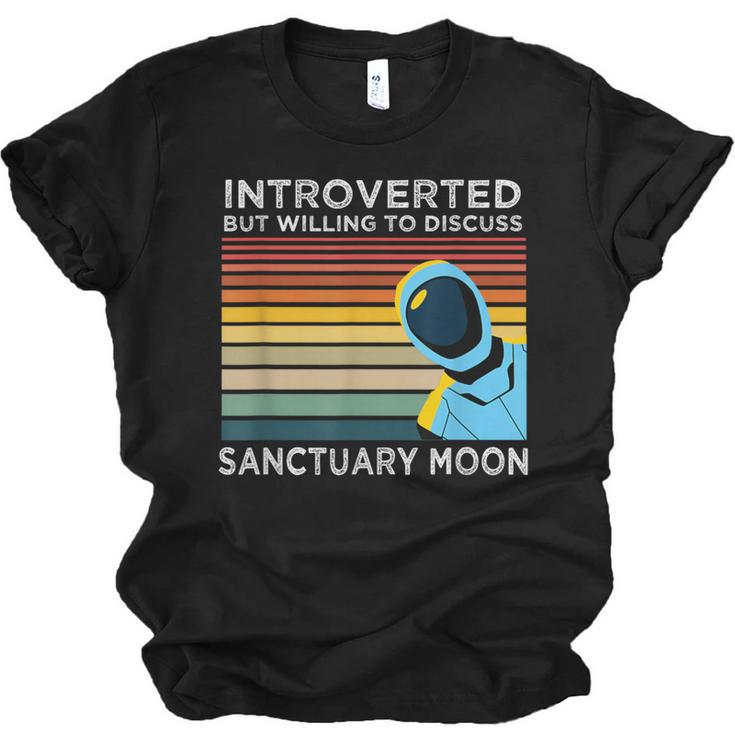 Introverted But Willing To Discuss Sanctuary Moon Unisex Jersey T-Shirt