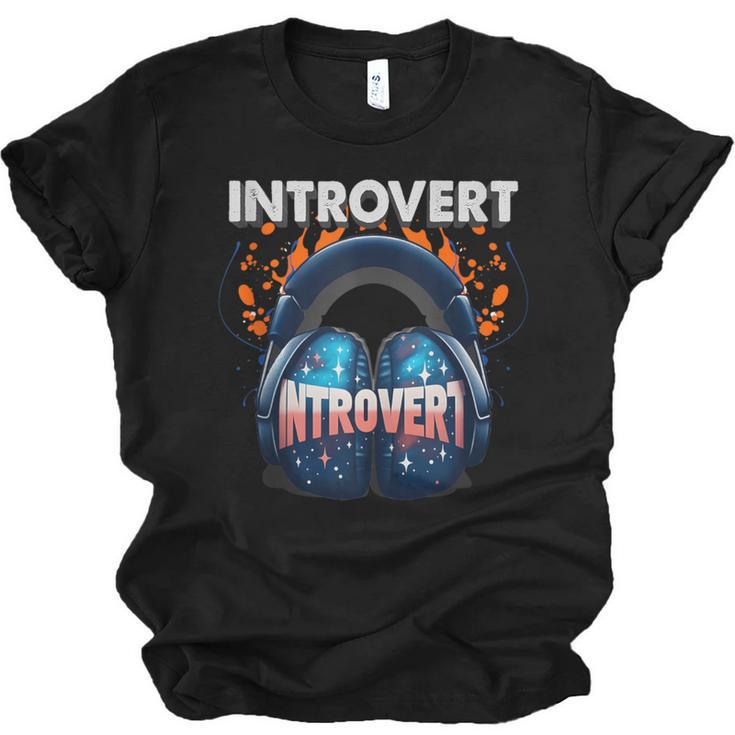 Introvert's Best Friend Noise-Canceling Headphones Unisex Jersey T-Shirt