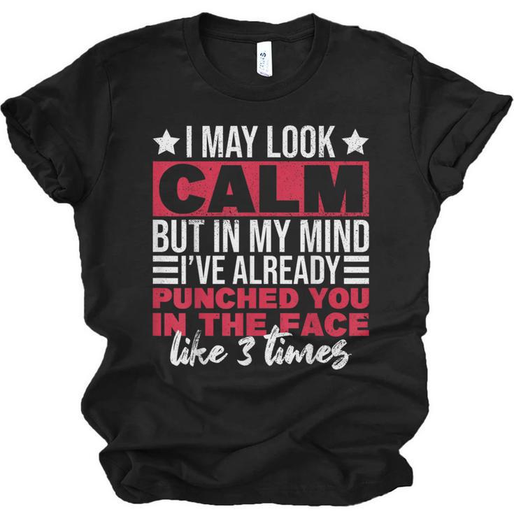 Introverts I May Look Calm But In My Head Unisex Jersey T-Shirt