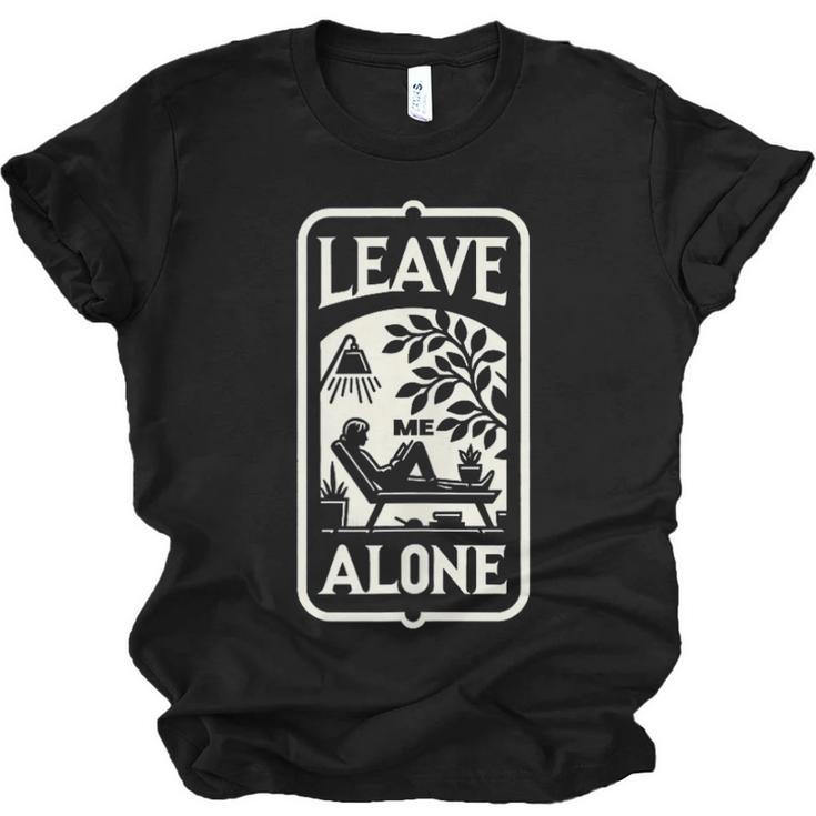 Introvert's Peaceful Solitude Graphic Leave Me Alone Quiet Unisex Jersey T-Shirt