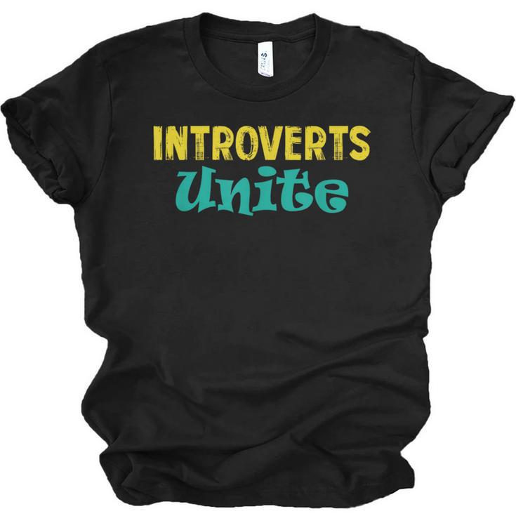 Introverts Unite I Introvert Unisex Jersey T-Shirt