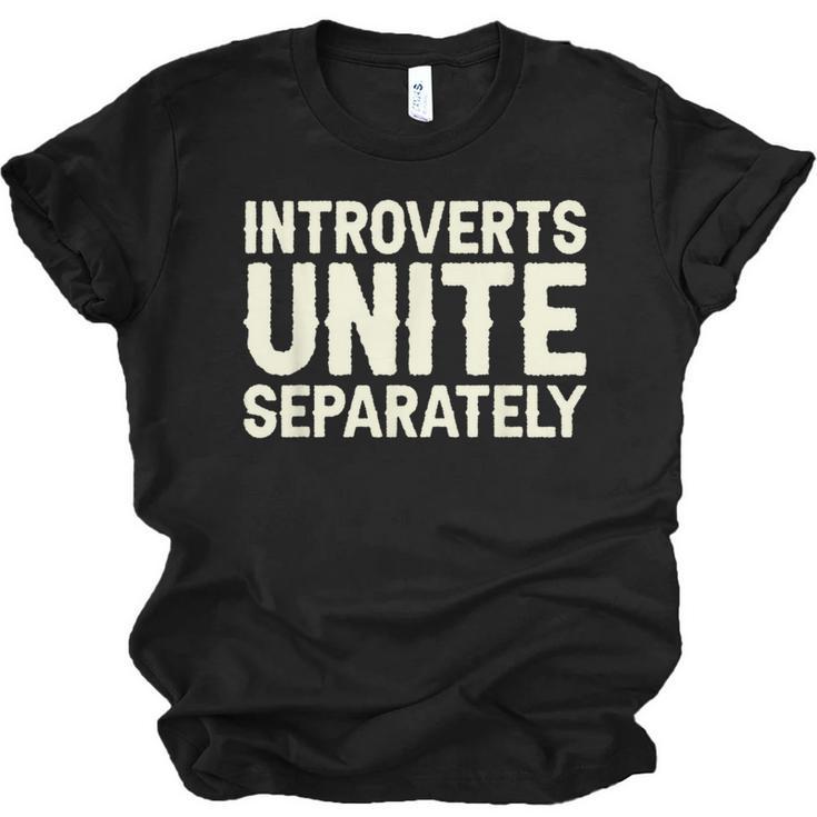 Introverts Unite Separately I Introvert Unisex Jersey T-Shirt