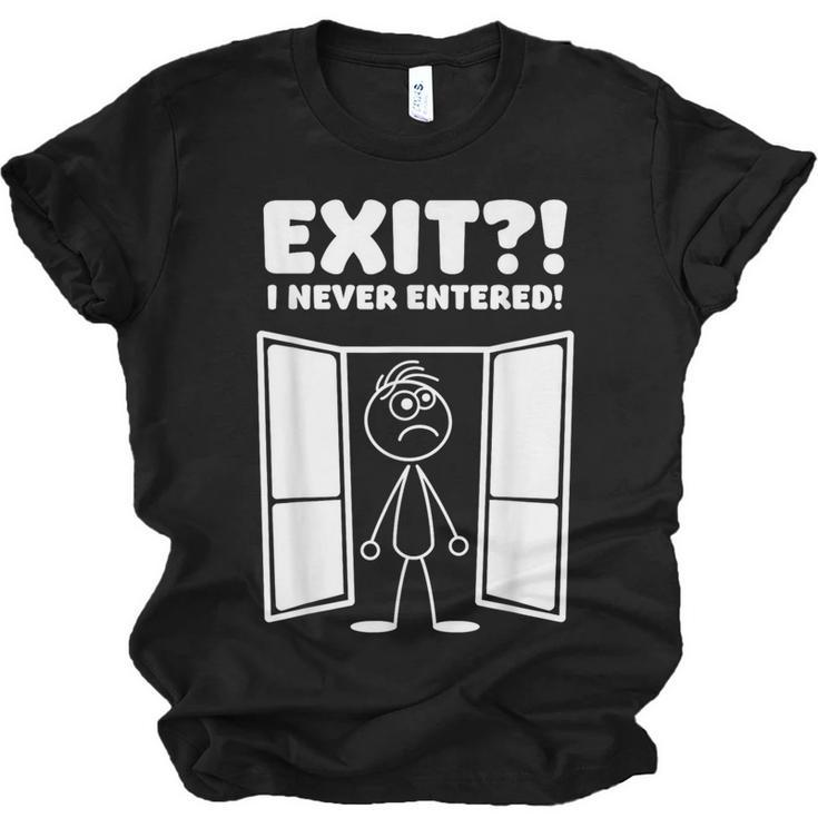 Irony Sarcasm Introvert Dry Humor Comic Cartoon Geek Nerd Unisex Jersey T-Shirt