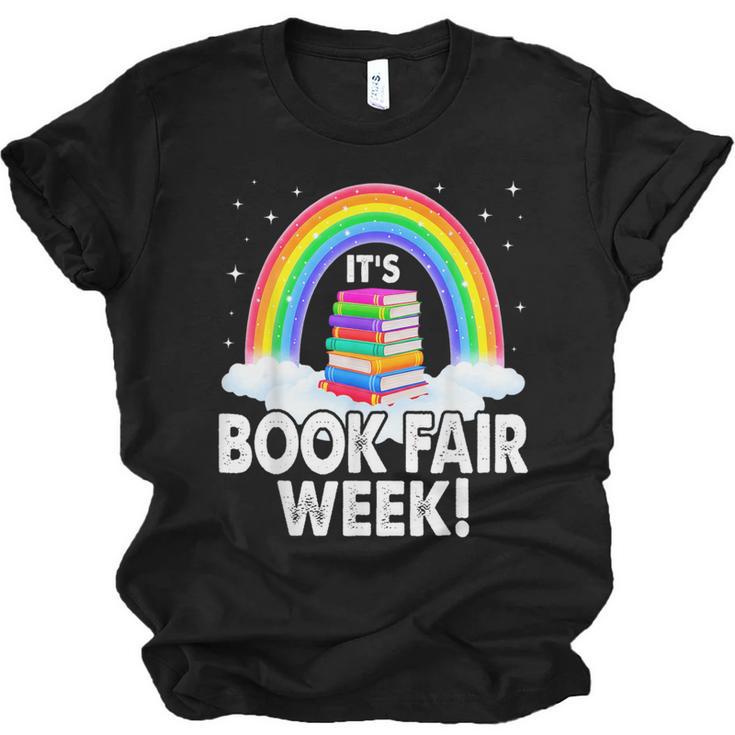 It's Book Fair Week Librarian Library Literacy Reading Unisex Jersey T-Shirt