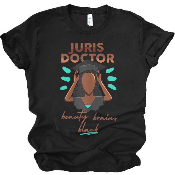 Juris Doctor Beauty Brains Juris Doctorate Graduation Unisex Jersey T-Shirt