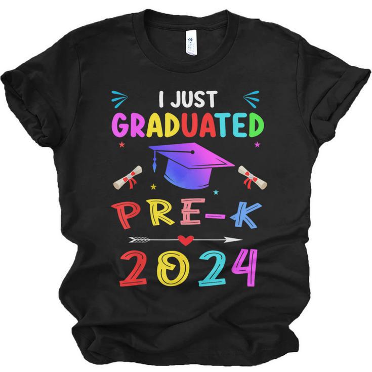 I Just Graduated Pre k Graduation 2024 Pre-Kindergarten Unisex Jersey T-Shirt