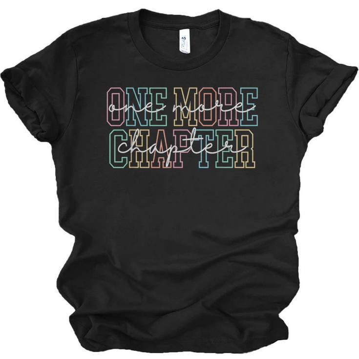 Just One More Chapter Retro Bookworm Book Lover Unisex Jersey T-Shirt
