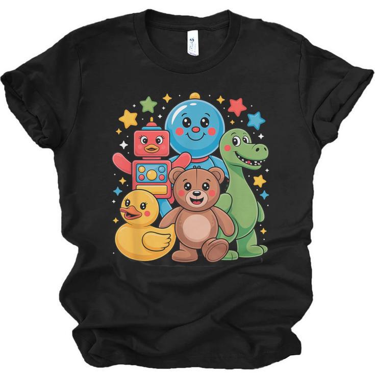Kidcore Aesthetic Retro Vibes Colorful Cartoon Nostalgia Unisex Jersey T-Shirt